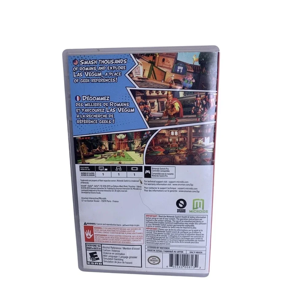 Nintendo Switch Roman Rumble In Las‎ Vegum ( REPLACEMENT CASE ONLY NO GAME)